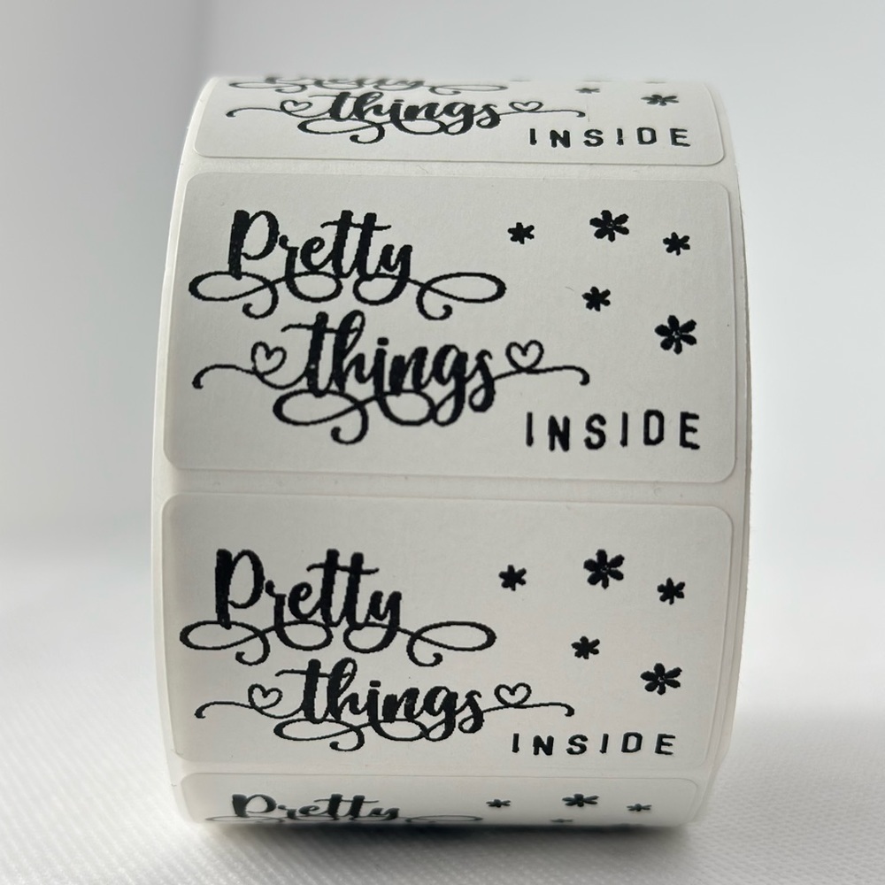 Pretty Things Inside label | Thank you sticker | shipping supplies 2in NWT​ - Picture 6 of 6